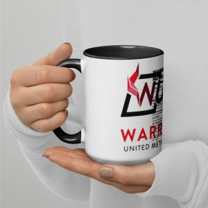 WUMC logo and Nutrition facts Mug with Color Inside